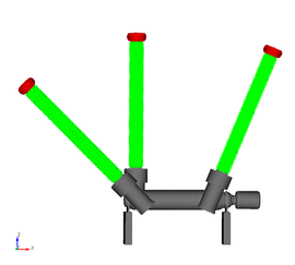 CAD-model for the simulation